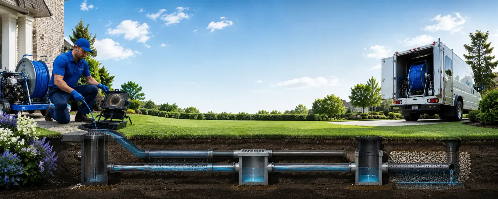 Outdoor drain cleaning information for Waterloo, AL
